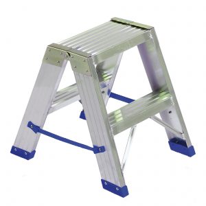 Scaletta professionale doppia in alluminio SGABALL - Gradini 2